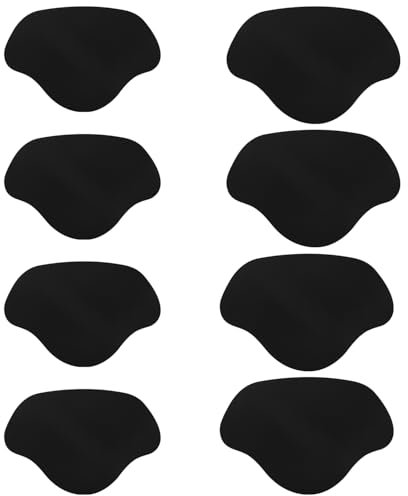 8uds Reparación de Tacones de Zapatos, Parche Autoadhesivo para Reparar Agujeros Zapatos para Agujeros en la Parte Posterior Zapatos Kit de Parches para el Interior de las Zapatillas (Negro)