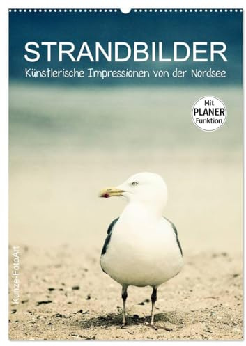 Strandbilder - Künstlerische Impressionen von der Nordsee (Wandkalender 2026 DIN A2 hoch), CALVENDO Monatskalender: Ein praktischer Familienplaner mit ... Bildern von der Nordsee (CALVENDO Natur)