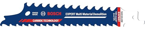 Bosch 10x EXPERT Multi Material Demolition S681KLHM Blade | for Wood with metal, Construction wood with mortar and nails, Length 150 mm, Professional Accessory Reciprocating Saw