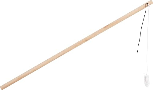 VBS Laternenstab aus Holz mit LED 50 cm Länge 1.2 cm Durchmesser Kaltweiß Leuchtfarbe für Laternelaufen Holz Laternebasteln