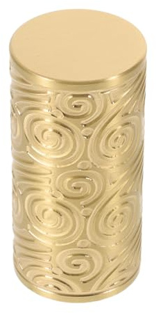 Toddmomy Runde Messing Pfostenendkappe mit Kunstvollen Verzierungen für Geländer und Balkon Elegante Schutzkappe aus Messing Retro Stil für Außeneinsatz