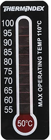 RS PRO Temperaturanzeige Aufkleber 50°C / 100°C 11 Messbereiche 10 Stk. Vertikal, L. 51mm, B. 18mm Umkehrbar, Packung a 10 Stück