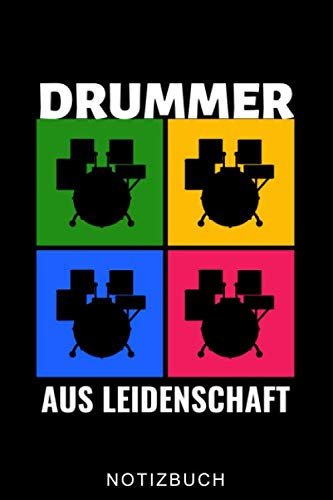 DRUMMER AUS LEIDENSCHAFT NOTIZBUCH: A5 Notizbuch LINIERT für Schlagzeuger | Drumming | Schlagzeug lernen | Schlagzeugbuch für Erwachsene Kinder Anfänger | Drum | Jazz | Geschenkidee