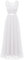 Berylove Robe Blanche Mariage Femme Longue Fluide sans Manche pour Bal de Promo Mariage BLP7025 White XL