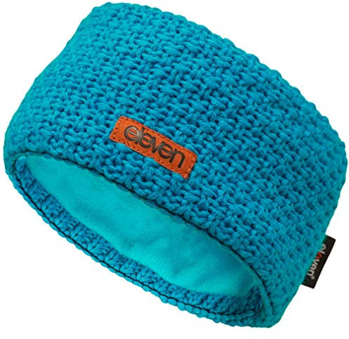 Eleven Sportswear Gestricktes Stirnbänder mit Fleece Innenfutter Haarband Ohrwärmer | gefüttertes Kopfband für Damen, Herren und Kinder (Aqua)