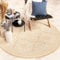 FRAAI | Home & Living In- & Outdoor Teppich Rund - Summer Oriental Gelb - Wetterfest - Polypropylen - Flachgewebe - Balkon, Garten/Terrasse - Terrasse - Rug