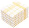 ZOLLNER 5 paños de Cocina de piqué Muy absorbentes, 50x70 cm Cuadros Amarillos
