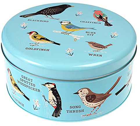 Garden Birds Round Cake Tin