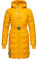 Navahoo Damen Wintermantel Steppmantel Jacke mit Taillengürtel Alpenveilchen Yellow Gr. S