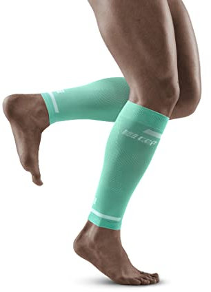 CEP - THE RUN COMPRESSION CALF SLEEVES für Herren | Stulpen für die Beine | Kompressionsstulpen Herren in ocean zur effektiven Muskelaktivierung der Wade | Gr. IV | L