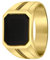 Lucardi - Herren Plattierter Ring - Schmuck - Geschenk Gold