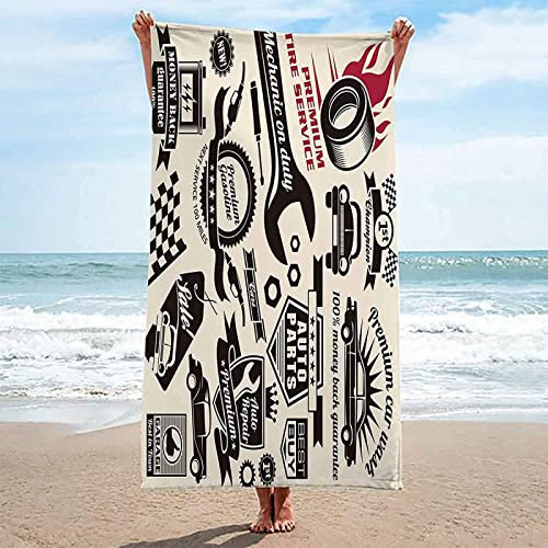 Teli Mare Grandi 200x200 cm 3D Kit Di Riparazione, Telo Da Spiaggia In Microfibra Assorbente Per Adulti Telo Da Bagno Per Asciugamano Da Viaggio Per Palestra, Yoga, Picnic E Bagno