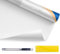 Simple Fix Fensterfolie - Milchglasfolie 45 x 200 cm - Sichtschutzfolie, Isolierfolie, Fensterfolie Milchglas - Fenster Folie Blickdicht Selbsthaftend - Milch