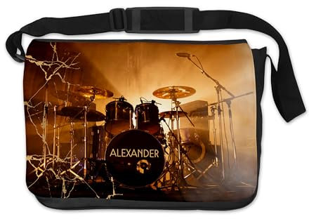 Personalisierte Notentasche Schlagzeug – Praktische Musiktasche für Drummer mit Namen - mit durchdachter Innenaufteilung