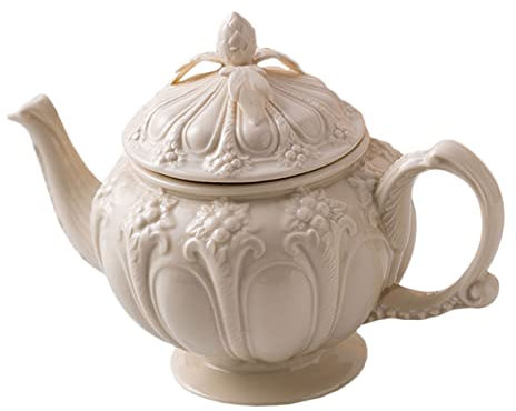 SHOWERORO Cafetera Retro Británica Relieve Vintage Cafetera De Retro Para Fiestas De Té Como Taza o Tetera
