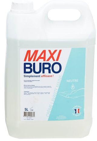 Crème lavante mains - parfum neutre - bidon de 5 L- Maxiburo