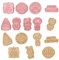 HIMKI Ausstechformen Kinder 3D Cookies Cutter Set, 8-/10-teilig DIY Keksausstecher Plätzchenformen mit mehr Mustern für Weihnachten Halloween Ostern Geburtstag Kinderparty usw (8pcs-Geburtstag)