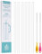 WK IEASON WK ieason Replacement Plastic Straws Reusable Drinking Starws Compatible with Stanley 20-40oz Tumblers and Other Brands with 2 Colorful Straw Brushes, Non Toxic Clear Straws