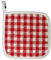AMRAMI Topflappen Baumwolle, hitzebeständige Topfuntersetzer zum Kochen und Backen, waschbar, kariert (Einzeln (1), Kleinkariert Rot/Weiß)