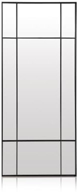 duehome | Square, Espejo de Cuerpo Entero, Espejo Tipo Ventana Rectangular, Estructura Negro, Medidas: 70 cm (Largo) x 170 cm (Alto) x 3,5 cm (Fondo)