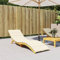 Gecheer Sonnenliegen-Auflage, Auflage Gartenliege, Polster Sonnenliege Strandliege Liegenauflage, Creme 200x60x3 cm Oxford-Gewebe