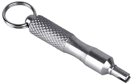 Destornillador de neumáticos para reparación de neumáticos de motor de coche, herramienta de destornillador, llavero inoxidable