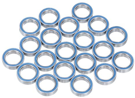 QUARKZMAN 20 Stück 6700-2RS Miniatur-Rillenkugellager 10x15x4mm Doppelt abgedichtete Lager (Blau) für Elektromotor, Haushaltsgeräte, Maschinen P6 (ABEC 3)