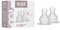 BIBS 2er-Pack Flaschensauger. Anti-Kolik. Extra Sauger für BIBS Babyflaschen. Runde Saugerform. - Silikon. Medium Flow