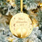 Namalu Mein Erstes Weihnachten Weihnachtskugel mit Gravur Weihnachtsbaumschmuck Weihnachtsdeko aus Holz und Acryl Christbaumschmuck Hängende Ornament(Fußstil)