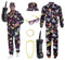 RANJIMA 80er 90er Jahre Outfit Herren Damen, 7 Stück Retro Jogginganzug Kostüm Herren,90er Trainingsanzug Kostüm Set mit Jacke Hose Hut Goldkette Armbänder Brille aufblasbares Radio für Karneval (XXL)