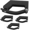 SWOOMEY 4 Stück Gepäckträgerclip Dachclips Klemmgestell LKW-ladeflächenklemmen Halterungen Für Dachgepäckträger Kofferraum-Organizer Für Autos Radersatz Für Gepäck Handgepäck Black Eisen