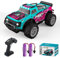 Teeggi Auto telecomandata per bambini, 2,4 GHz, RC auto con luci a LED, 15 km/h, telecomando fuoristrada, giocattolo regalo per ragazze