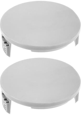 ECSiNG 2 STK Trimmer-Spulenabdeckung Kompatibel mit LUX E-RT 550/27 B Rasentrimmer 78,9x31,6mm Fadentrimmerkappe Rasentrimmerkopfabdeckung Grau