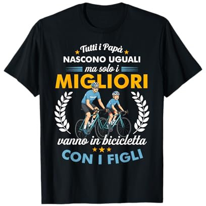 Papa Ciclista - Nur die Besten kommen auf dem Fahrrad mit den Kindern T-Shirt