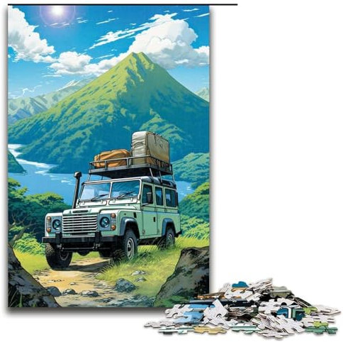 1000-teiliges Puzzle Land Rover Defender Klassische Puzzles Holzpuzzles Lernspiele Heimdekoration 1000 PCS