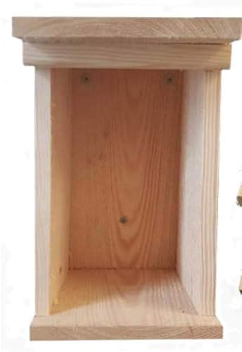Serafin Nistkasten für Blaumeisen & Sumpfmeisen | 28 mm Einflugloch | Naturbelassenes Holz | Wetterfest & langlebig