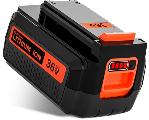 36 V 2500 mAh Replacement for Black Decker Battery LBXR36 BL20362 LBX2040 LBXR2036 LBX1540 LBX2540 LST136 LHT2436B LSW36 LCC340C LCS1240B BL20362-XJ BL20362-XJ 2536 XJ