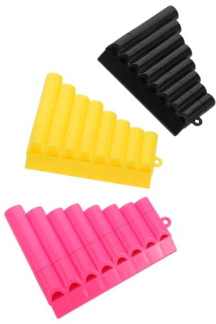 SHOWERORO 3-teilige Panflöte Für Kinder: 8-Rohr-blasinstrument Aus Kunststoff, Buntes Flötenspielzeug Für Die Musikalische Früherziehung, Ideal Für Den Vorschul- Und Heimgebrauch