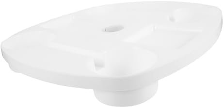 HEMOTON Vassoio da Tavolo Portatile per Ombrellone con Portabicchieri per Picnic Spiaggia e Design Multi con Drenaggio Leggero e Facile da Trasportare