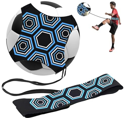 Mastery Fußball-Kick-Trainer, Fußball-Geschenke für Jungen, Trainingsausrüstung, verbessert Kontrolle, Fokus und Selbstvertrauen, Soccer Solo-Trainingshilfe für Kinder und Erwachsene, Blau