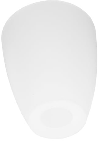 Weiß Lampenschirm, Flacher für Kunststoff E12-fassung | 30mm Lochdurchmesser, Waschbar und Leicht zu Montieren, Universalstil für Wohn und Bürobereich