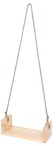 Hängende Babyschaukel für Neugeborenenfotografie Weihnachten Geschenkideen | Beige, mit Gepolstertem Sitz und Kissen, Leicht Zerlegbar, Tragbare Requisite für Studio und Kinderzimmer