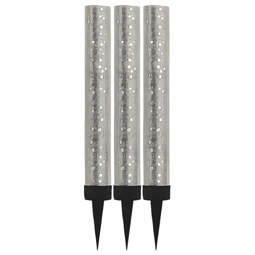 10cm Ice Sparkling Fountain Candles 3pack, Ideal for: Birthdays, Weddings, Anniversaries, Restaurants and Special Celebrations (Silver)