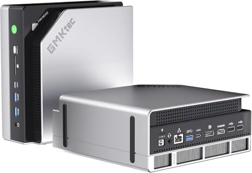 GMKtec EVO-X2 AI Mini PC AMD Ryzen AI MAX+ 395(16K/32T, bis zu 5.1GHz), 126 Tops KI-Leistung, 64GB DDR5 Ram M.2 PCIE 4.0 X4 1TB SSD, Mini Gaming PC mit 8060S Grafikkarte | WiFi 7 | USB 4.0 | 2.5G LAN