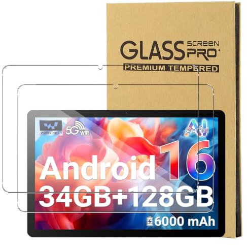 CONAPIKA 2 Pack Screen Protector for MUISOO X6/MUISOO Android 16 Tablet 10.1 inch, HD Clear, 9H Hardness, Anti-Scratch, Shatterproof, No Bubbles Touch Sensitivity Anti-Fingerprint Tempered Glass