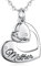 EUDORA Mutter Tochter Kette Mutterliebe Doppelte Herz S925 Sterling Silber Halskette Herz Frauen Schmuck 45cm Kette, Geschenk für Mama Tochter