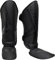 RDX Schienbeinschoner Kickboxen, NOIR Schienbeinschützer Thaiboxen Kampfsport Muay Thai MMA Spannschützer, Maya Hide Leder, Schienbeinschutz Polster Shin Guard Sparring Beinschutz Herren Damen Schwarz