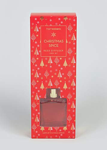 New Festive Cinnamon and Clove Christmas Spice Reed Diffuser (100ml) Lasts up to 8 Weeks