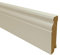 TRECOR® Hamburger Sockelleiste Alt Berliner Profil MDF Fussbodenleiste Fußleiste Folie weiß Länge: 2400 mm (Sockelleiste | Höhe: 80 mm)