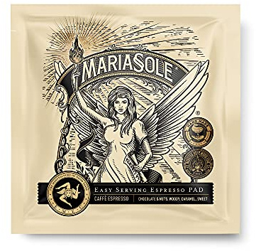 Mariasole Caffè Espresso E.S.E Pads 50 Stück je 7g - Premium Kaffeepads - Traditionelle Röstung über Holzfeuer In Handarbeit